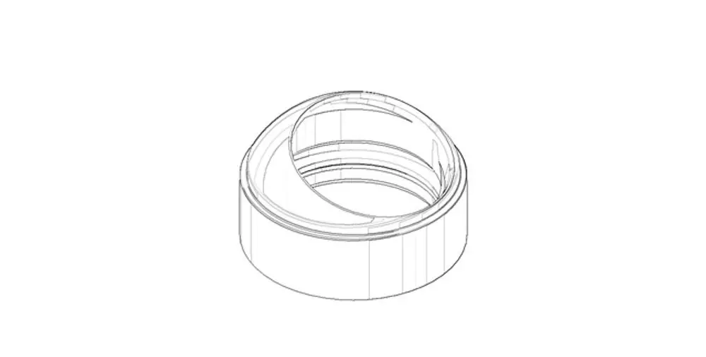 DORNBRACHT Haube ERSATZTEILE 092830028 D. 40 x 24 mm Platin gebürstet, 092830028-06 Galeriebild 1
